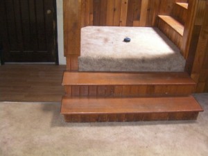 Before - Stair Landing and Back Door