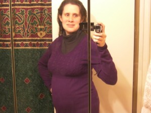 Dickey with maternity sweater