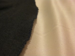 Detail of sewn edge of dickey